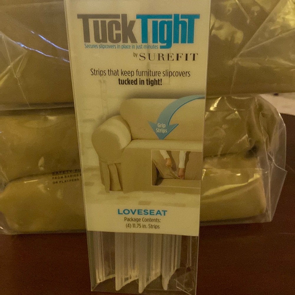 Sure Fit Tuck tight strips for loveseat slipcover